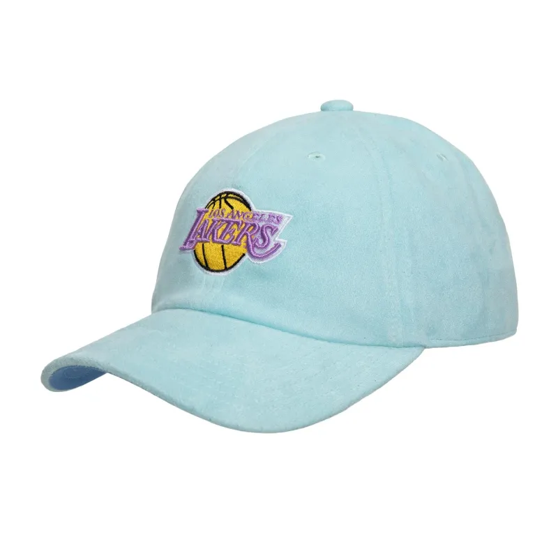Mitchell & Ness Men's NBA Suede Dad Strapback Hwc Lakers Ball Caps sold by Zulily