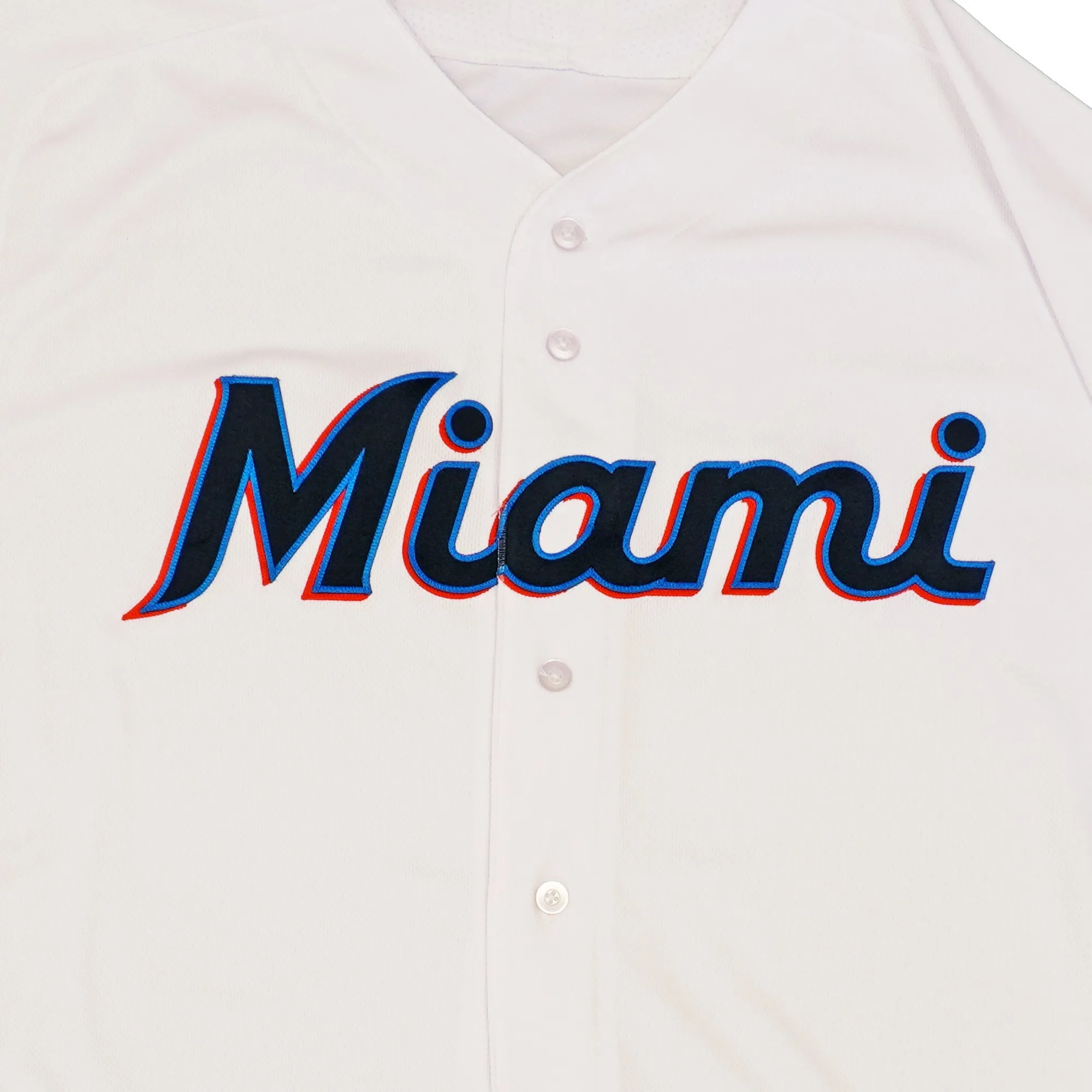 Majestic Men's MLB Miami Marlins Authentic On Field Flex Base Jersey White sold by Zulily product image thumbnail 2