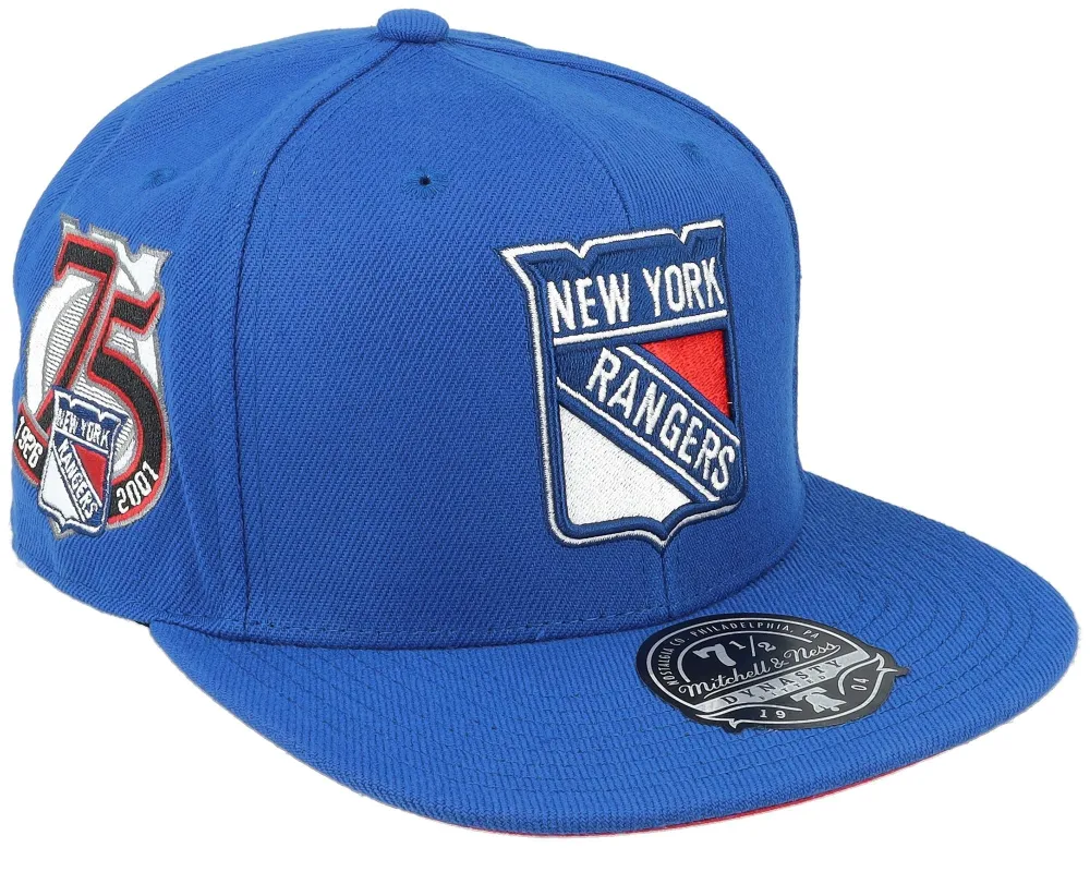 Mitchell & Ness Men's NHL Vintage Fitted Rangers Fitted Caps made by Mitchell & Ness