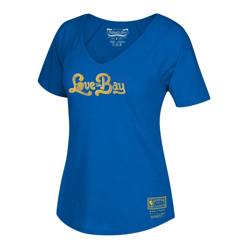 Mitchell & Ness Women's NBA Golden State Warriors Wolovethe Bay V-Neck T-Shirt T-Shirts sold by Zulily