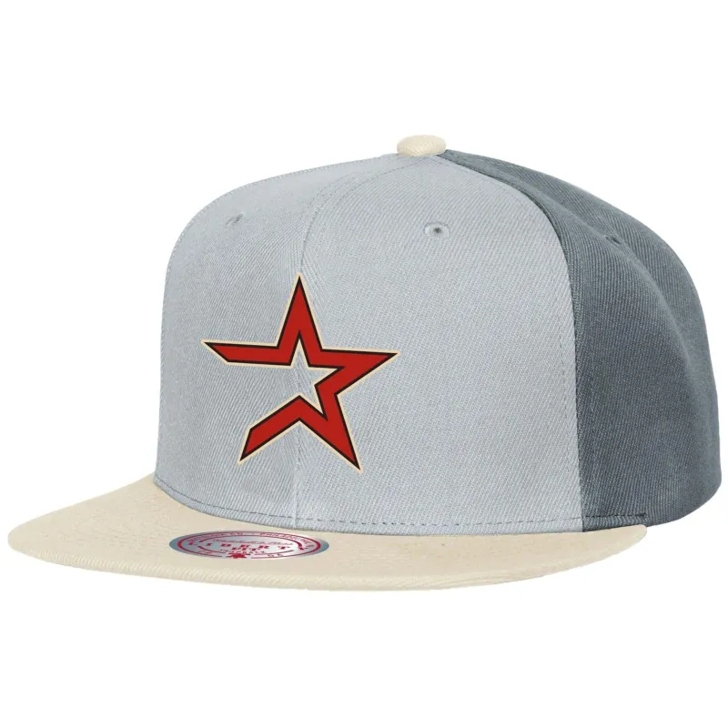 Mitchell & Ness Men's MLB Triple Play Liberty Snapback Coop Astros Snapback Caps sold by Zulily