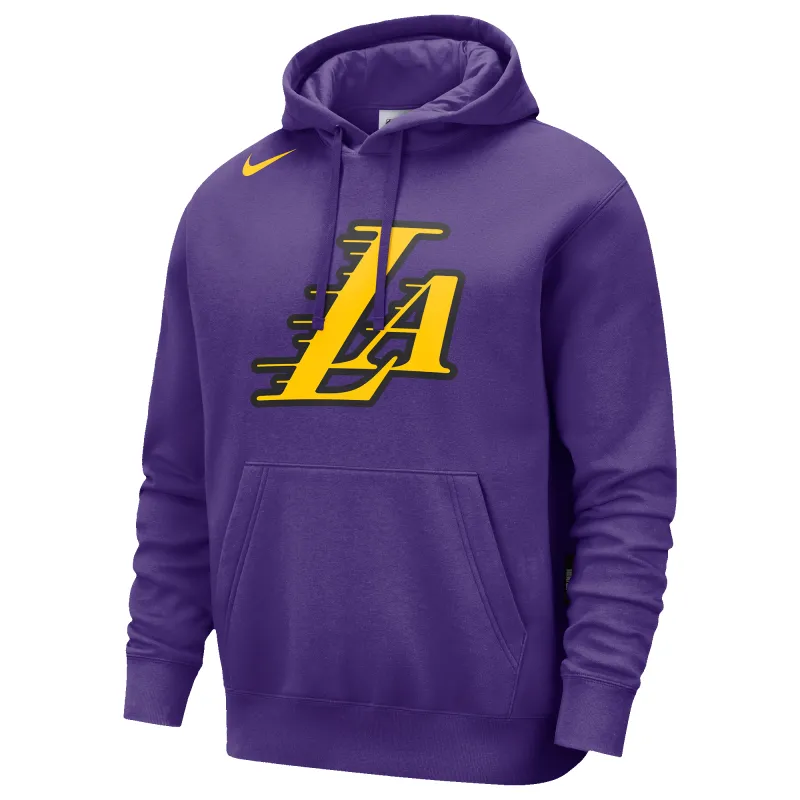 Nike Men's NBA Lakers Club Pullover Hoodie City Edition sold by Zulily