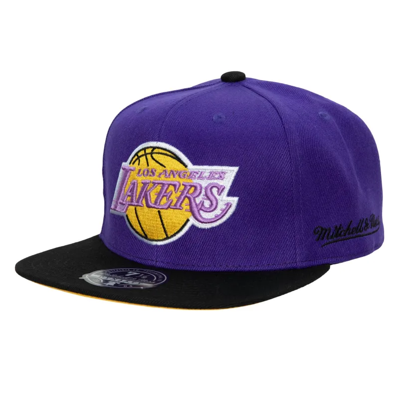 Mitchell & Ness Men's NBA La Lakers Team Side Fitted Hwc Fitted Caps sold by Zulily