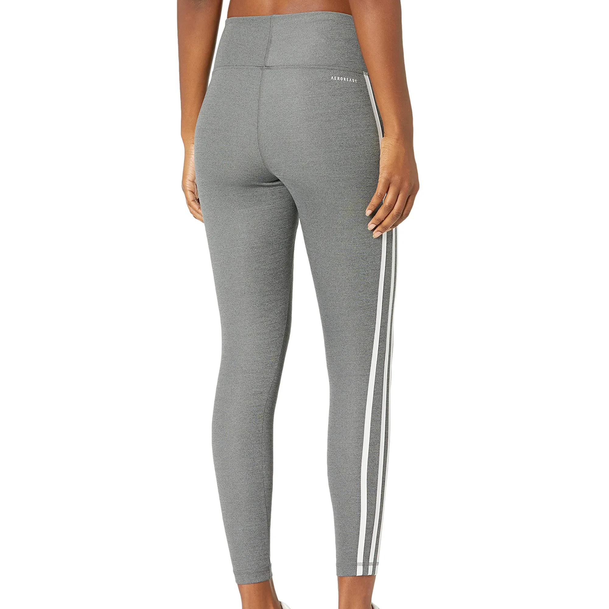 adidas Women's Designed 2 Move 3-Stripes High-Rise Long Tights Pants sold by Zulily product image thumbnail 2