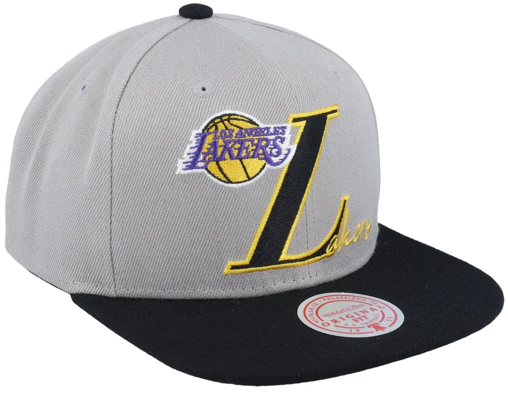 Mitchell & Ness Men's NBA Top Letter Snapback Lakers sold by Zulily