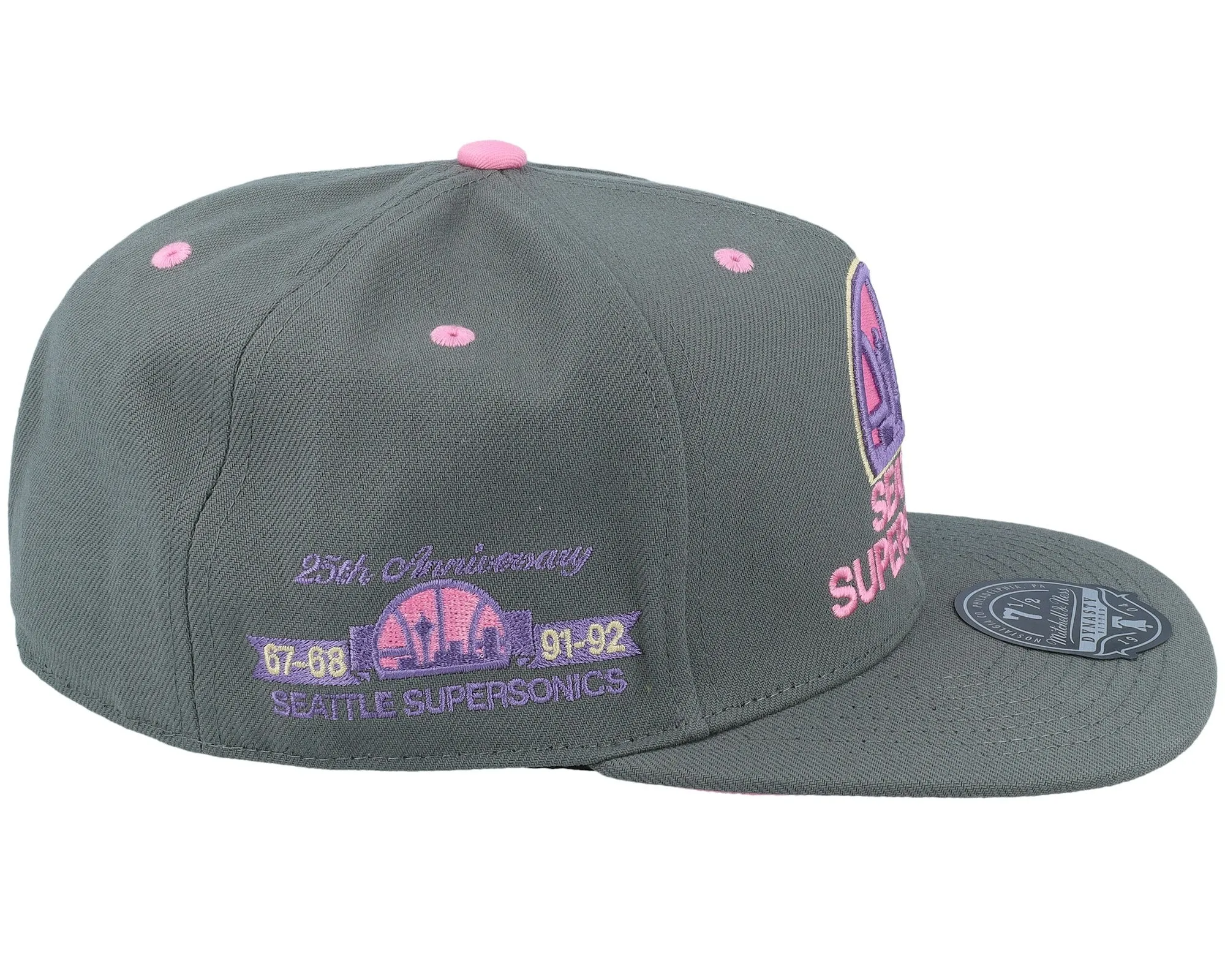 Mitchell & Ness Men's NBA Lavender Dreams Fitted Hwc Supersonics Fitted Caps sold by Zulily product image thumbnail 4