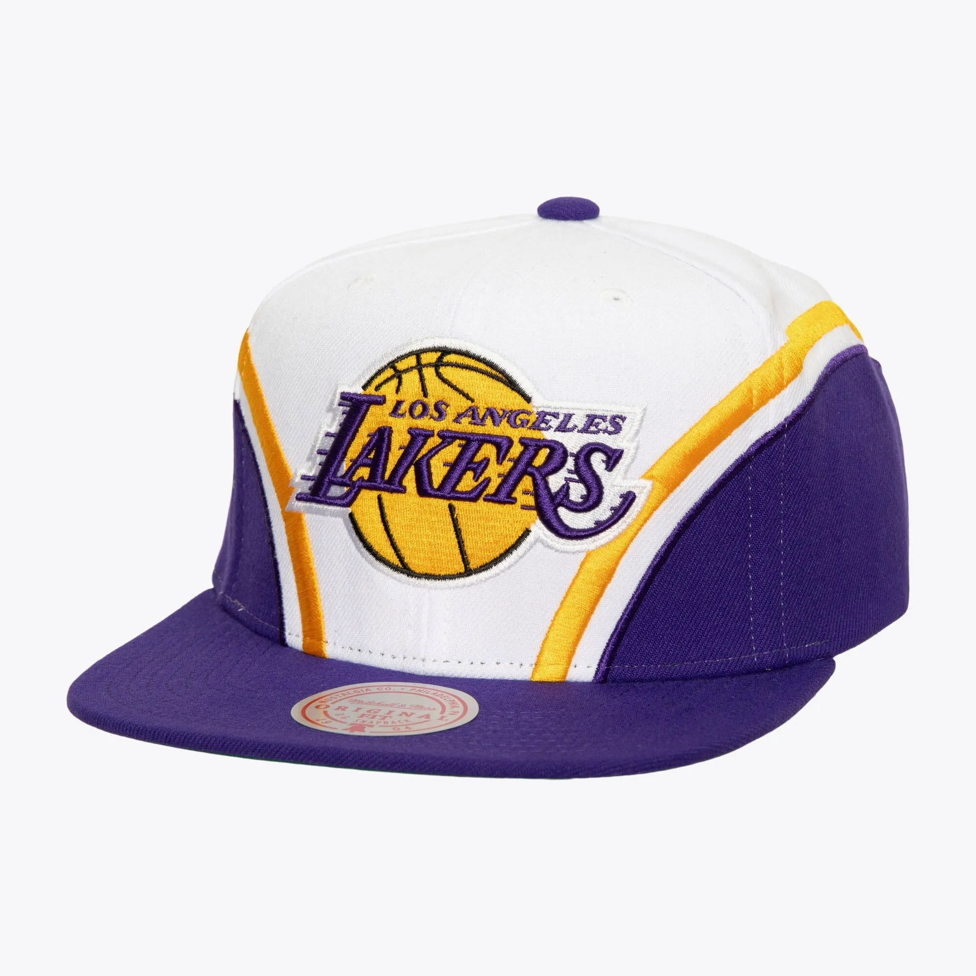 Mitchell & Ness Men's NBA Overhead Snapback Lakers Snapback Caps sold by Zulily