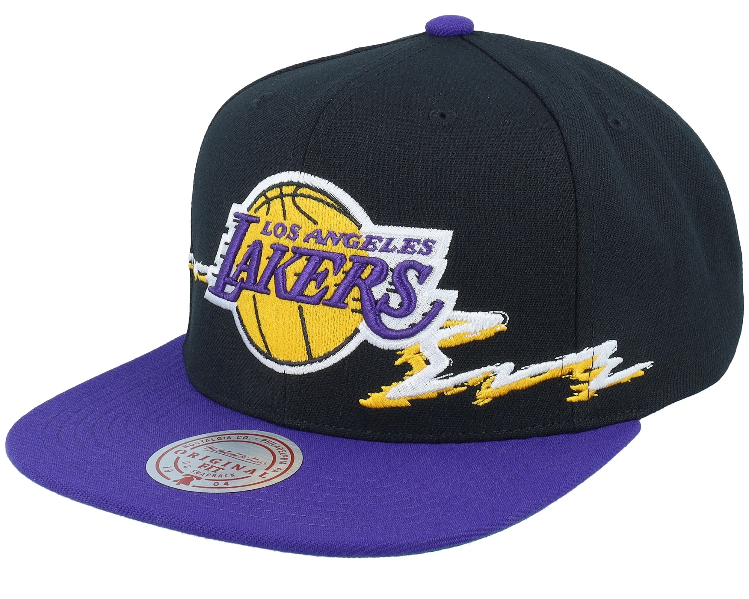 Mitchell & Ness Men's NBA Life Line Snapback Lakers Snapback Caps sold by Zulily