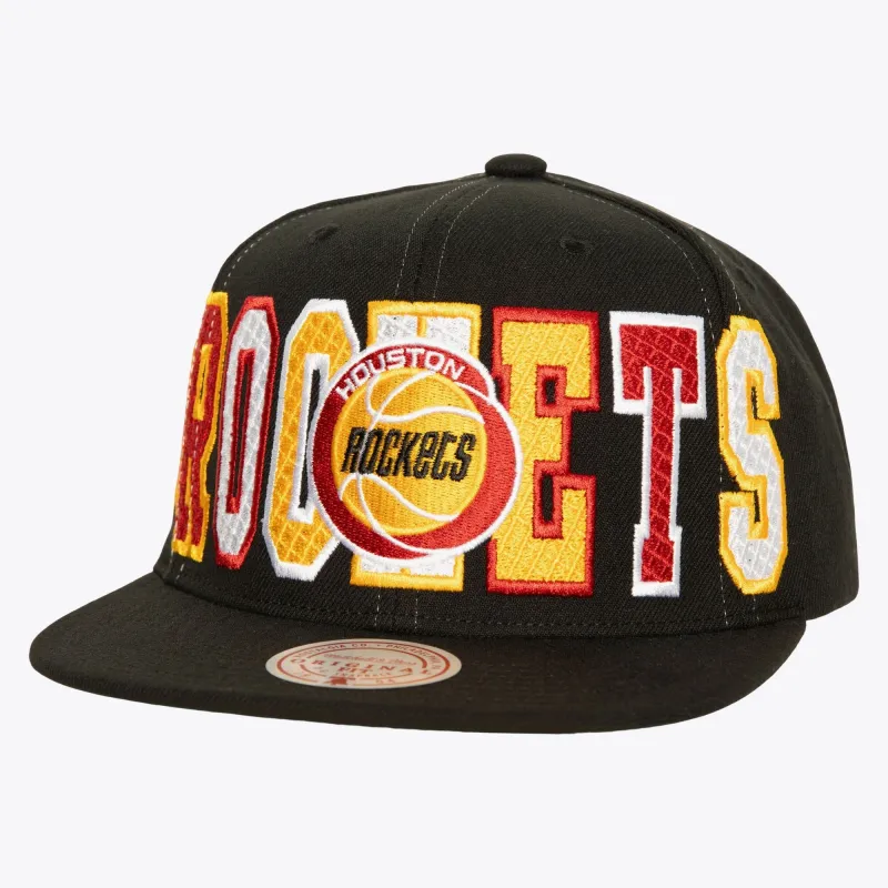 Mitchell & Ness Men's NBA Varsity Bust Snapback Hwc Rockets made by Mitchell & Ness