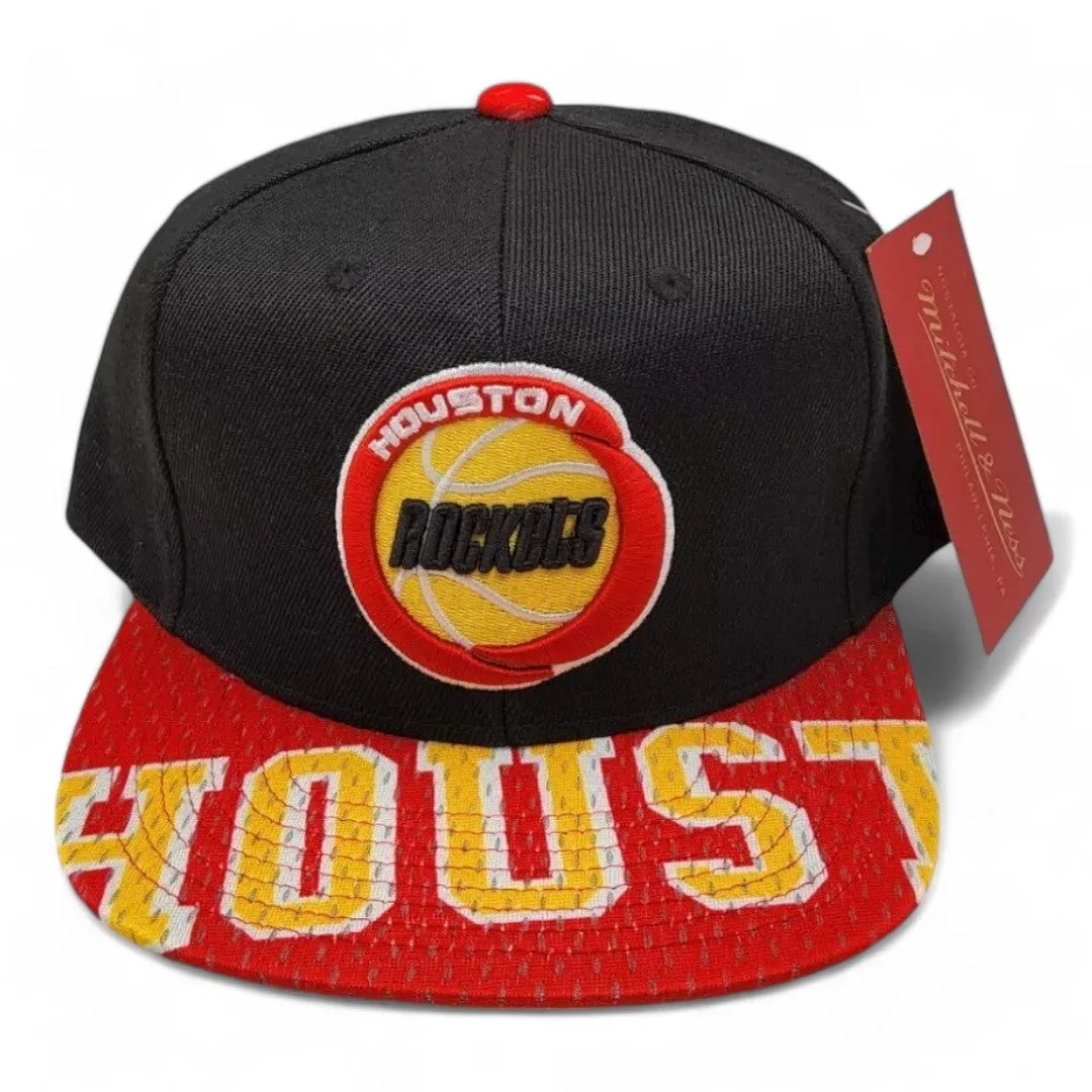 Mitchell & Ness Men's NBA Snapshot Snapback Hwc Rockets Snapback Caps sold by Zulily