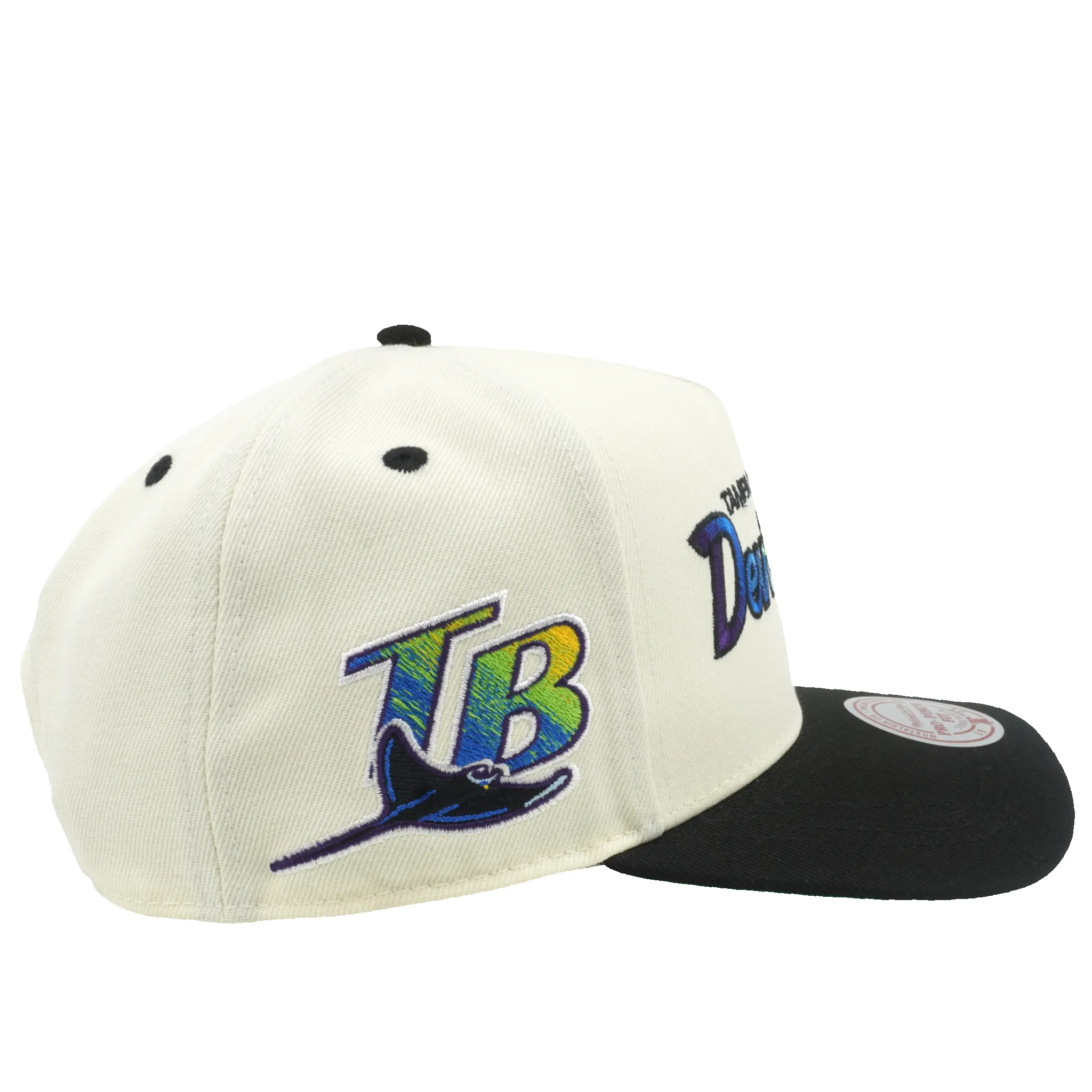 Mitchell & Ness Men's MLB Hat Trick Script Pro Pinch Snapback Coop Rays Hats sold by Zulily product image thumbnail 4