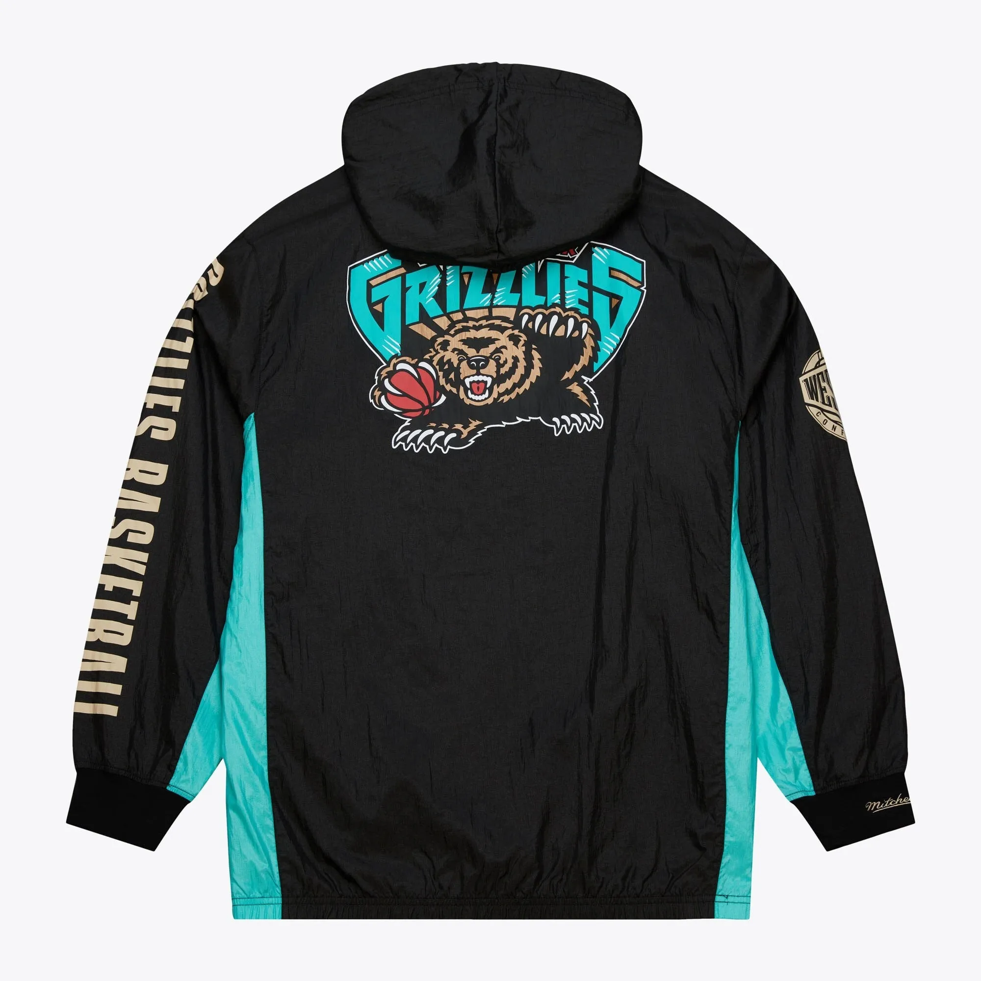 Mitchell & Ness Men's NBA Team Og 2.0 Anorak Windbreaker Vintage Logo Grizzlies Windbreakers sold by Zulily product image thumbnail 2