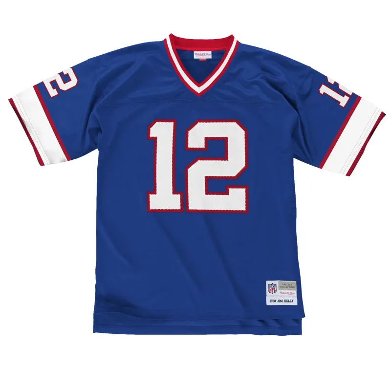 Mitchell & Ness NFL Legacy Jersey Buffalo Bills 1990 Jim Kelly sold by Zulily