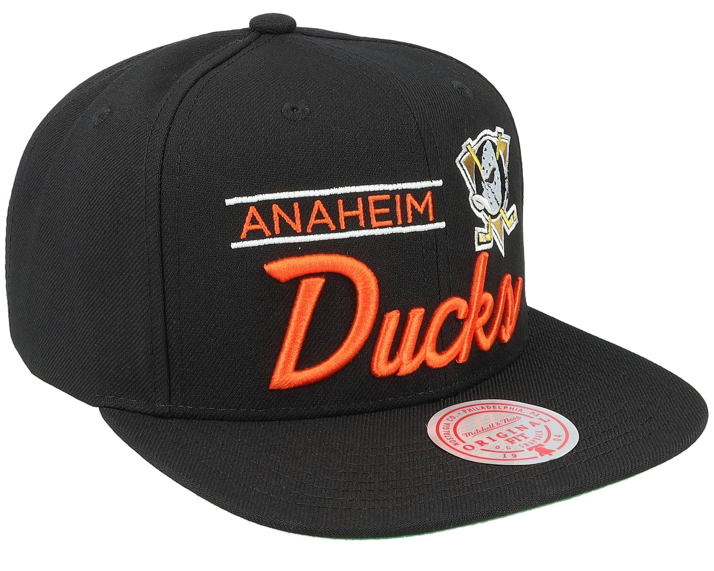 Mitchell & Ness Men's NHL Retro Lock Up Snapback Ducks Snapback Caps sold by Zulily product image thumbnail 2