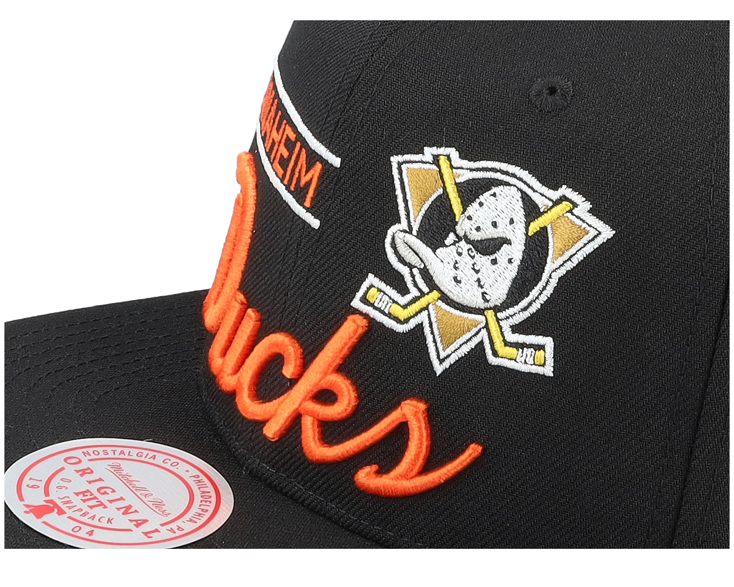 Mitchell & Ness Men's NHL Retro Lock Up Snapback Ducks Snapback Caps sold by Zulily product image thumbnail 3
