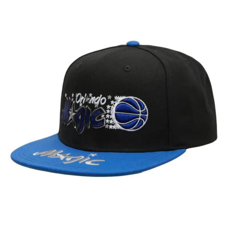 Mitchell & Ness Men's NBA Logo Bill Snapback Hwc Magic Black-Blue made by Mitchell & Ness