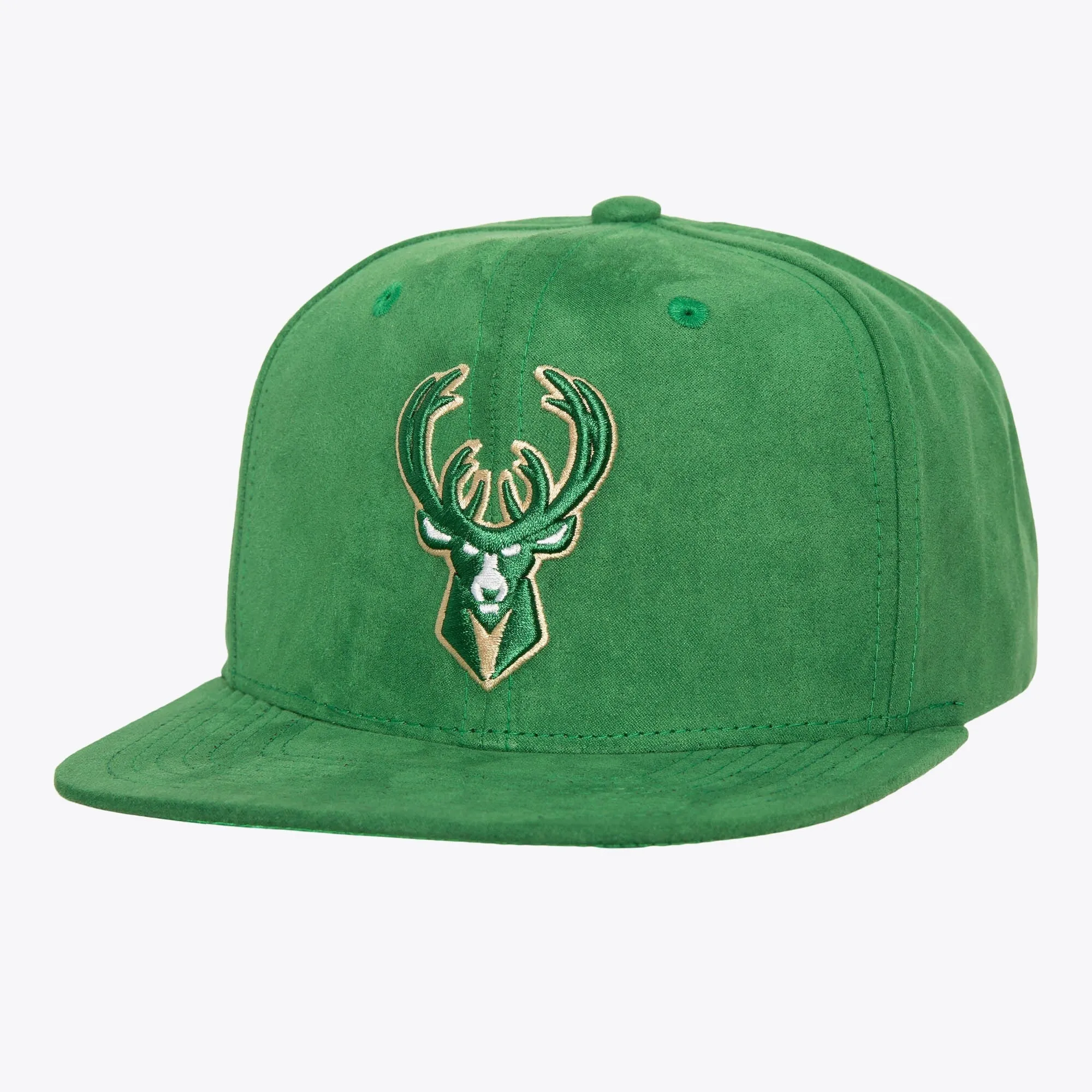 Mitchell & Ness Men's NBA Sweet Suede Snapback Bucks Snapback Caps sold by Zulily
