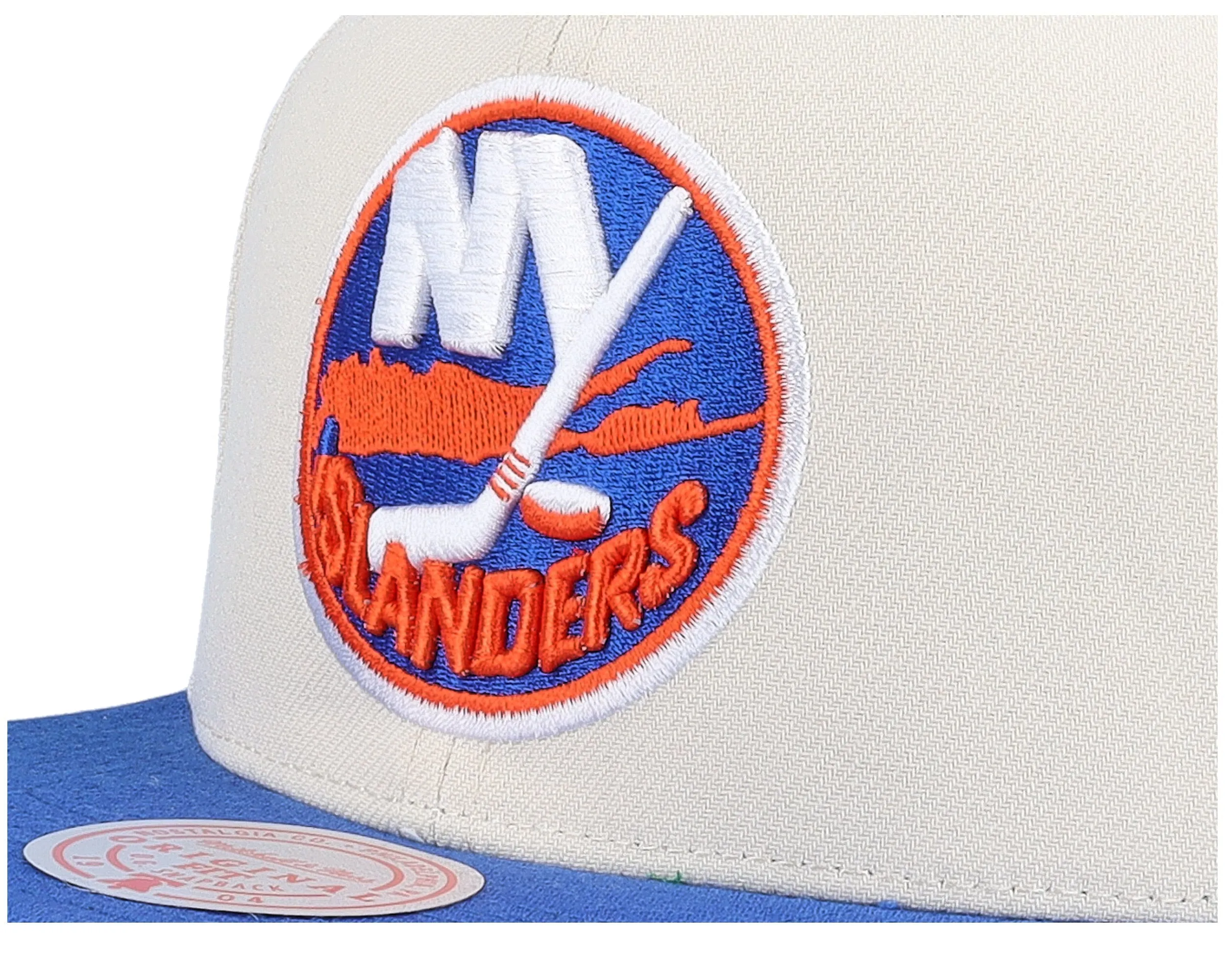 Mitchell & Ness Men's NHL Vintage Off-White Snapback Islanders Snapback Caps sold by Zulily product image thumbnail 3