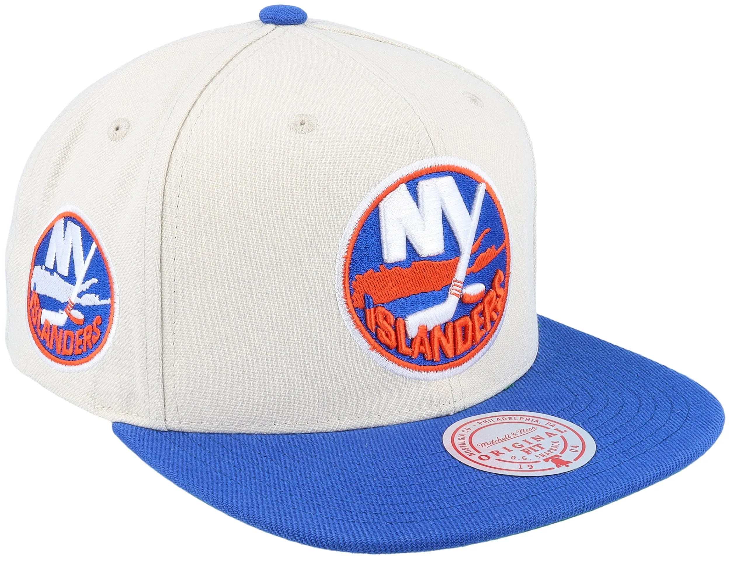 Mitchell & Ness Men's NHL Vintage Off-White Snapback Islanders Snapback Caps sold by Zulily