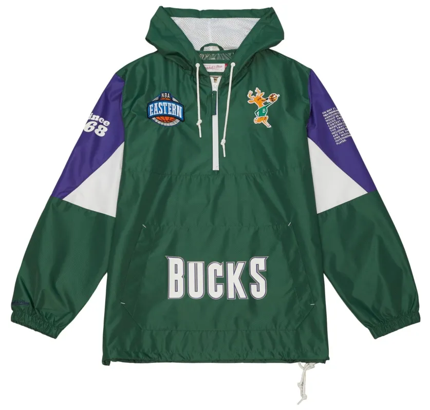 Mitchell & Ness Men's NBA Team Origins Pullover Anorak Bucks sold by Zulily