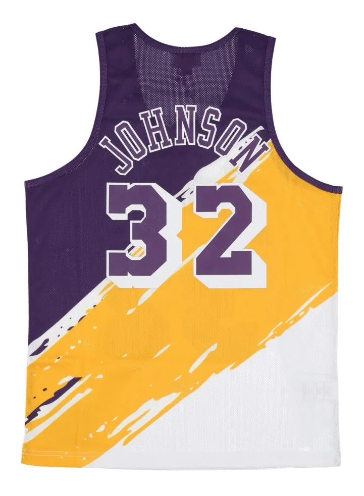 Mitchell & Ness Men's Paint Brush Nn Mesh Tank Lakers Magic Johnson Tank Tops sold by Zulily product image thumbnail 2