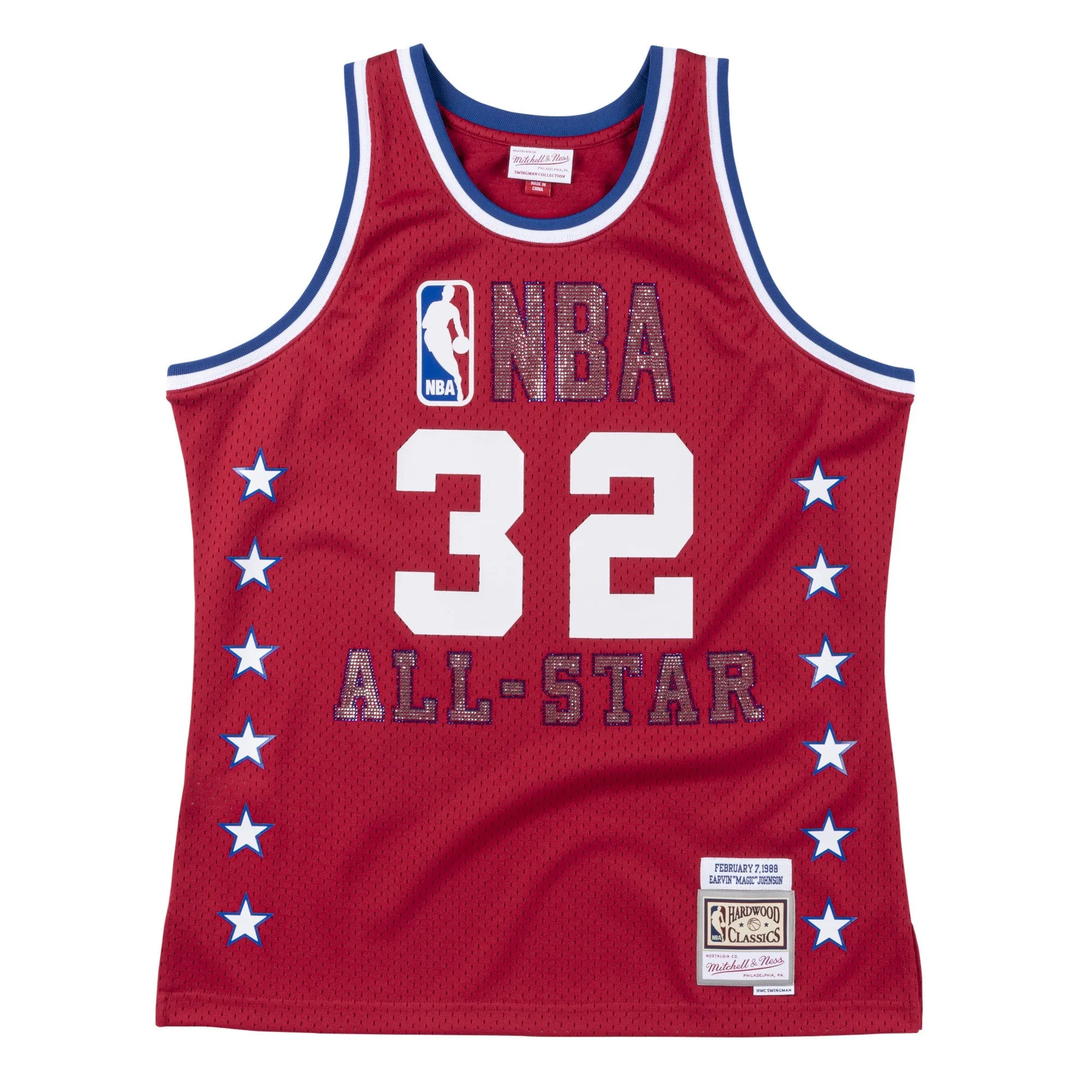 Mitchell & Ness Men's NBA Rhinestone Swingman Jersey All Star 1988 Magic Johnson sold by Zulily