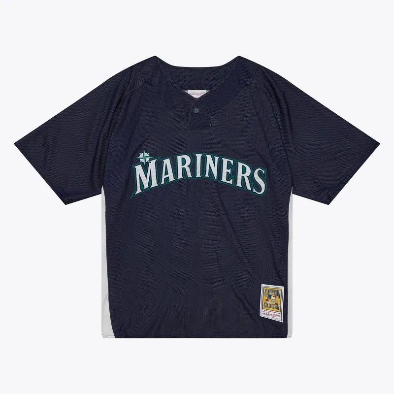 Mitchell & Ness Men's MLB Dark Bp Jersey Mariners 2010 Ichiro Suzuki Jerseys made by Mitchell & Ness