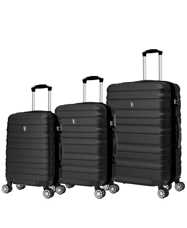 Tucci Italy Girovita 3pc Hardside Luggage Set made by Zulily
