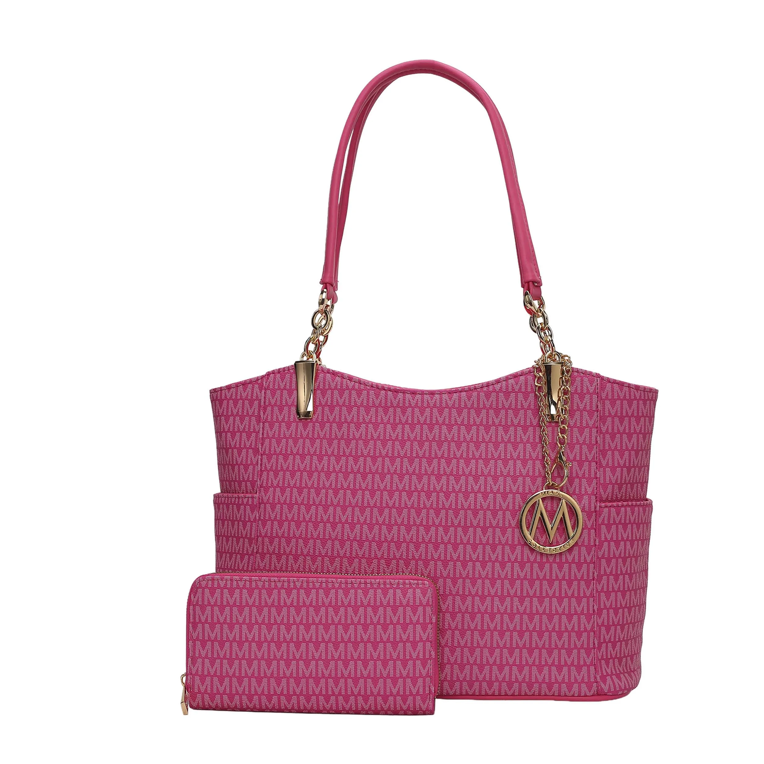 MKF Collection Savannah M Logo Printed Women’s Tote and Wristlet Wallet by Mia K- 2 pieces sold by Zulily product image thumbnail 5