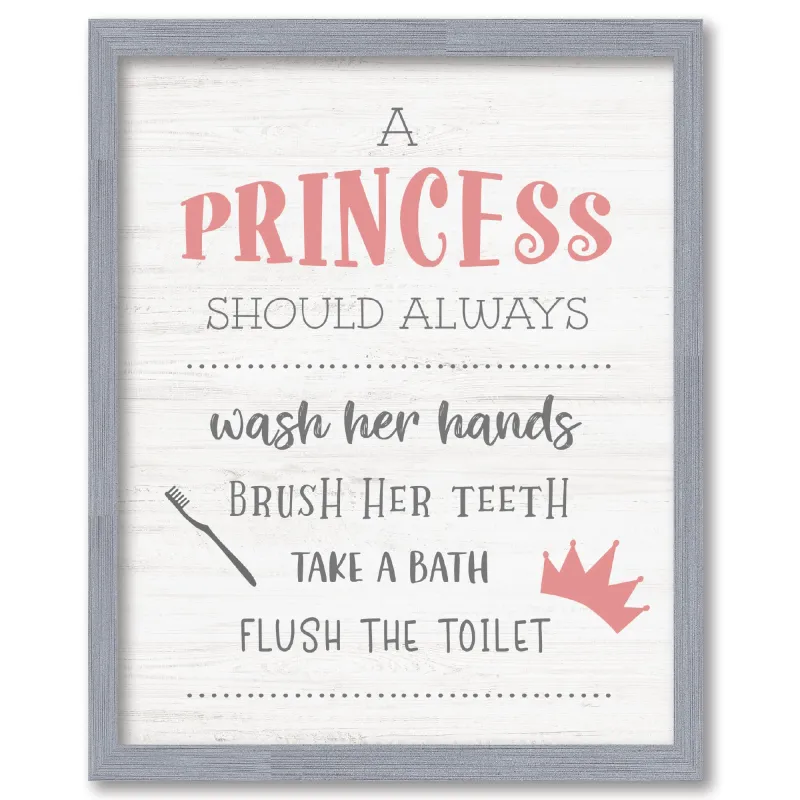 Princess 16x20 Framed Board sold by Zulily