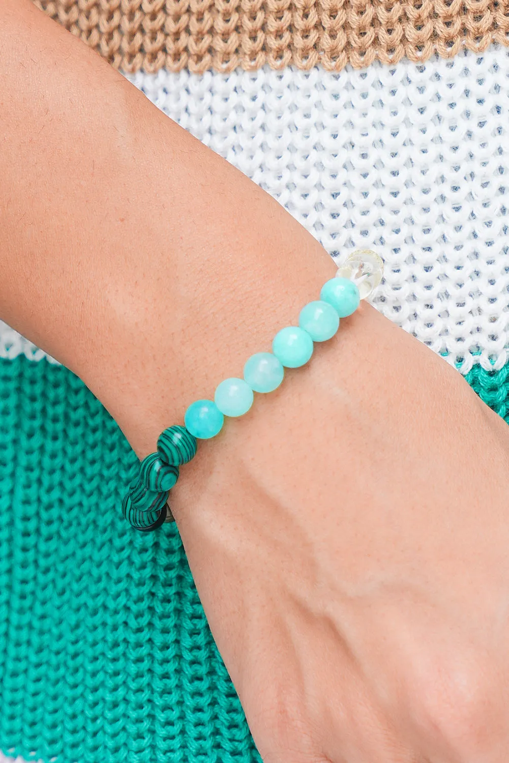 Threaded Pear Gemma Crystal Beaded Elastic Bracelet sold by Zulily product image thumbnail 4