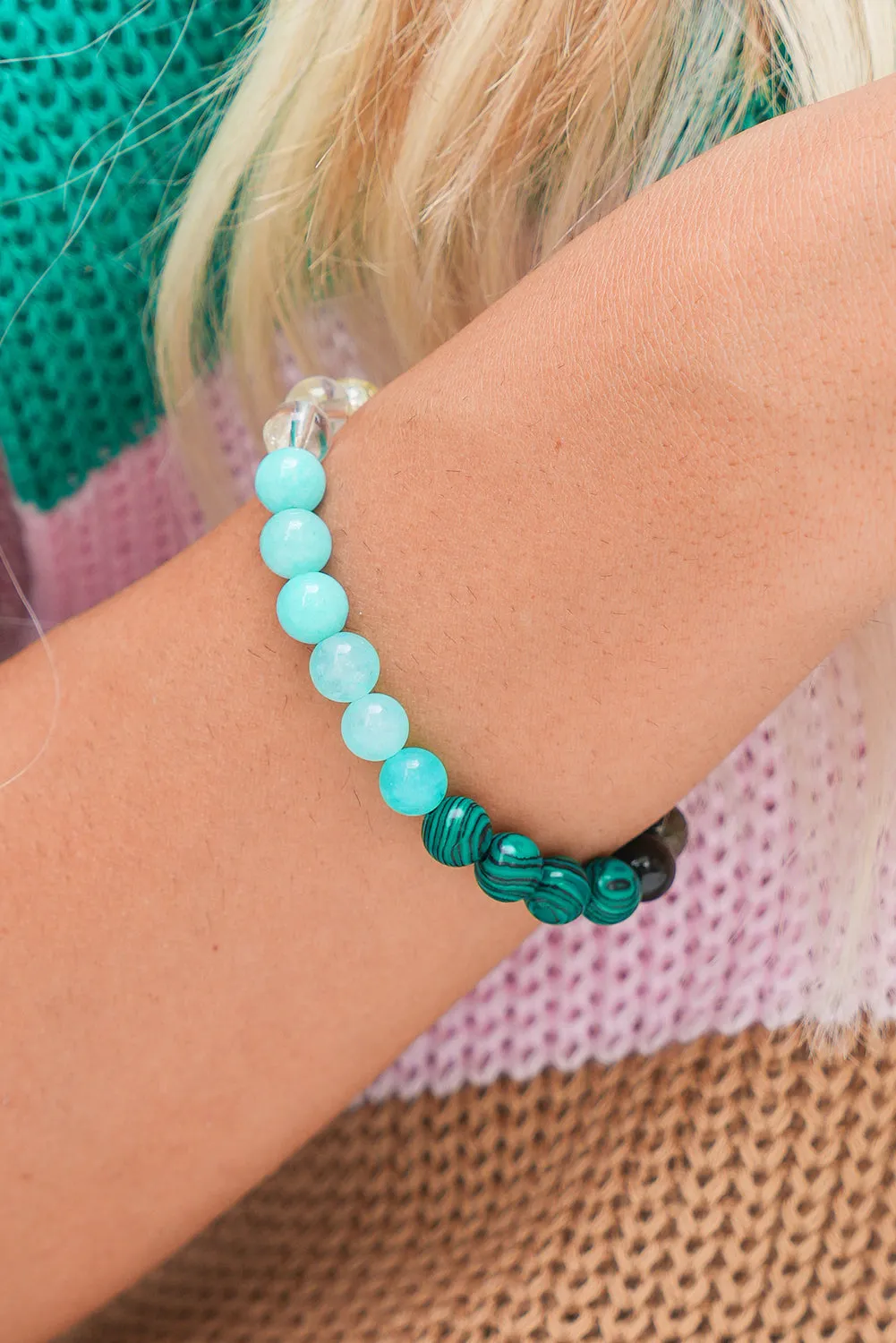 Threaded Pear Gemma Crystal Beaded Elastic Bracelet sold by Zulily product image thumbnail 5