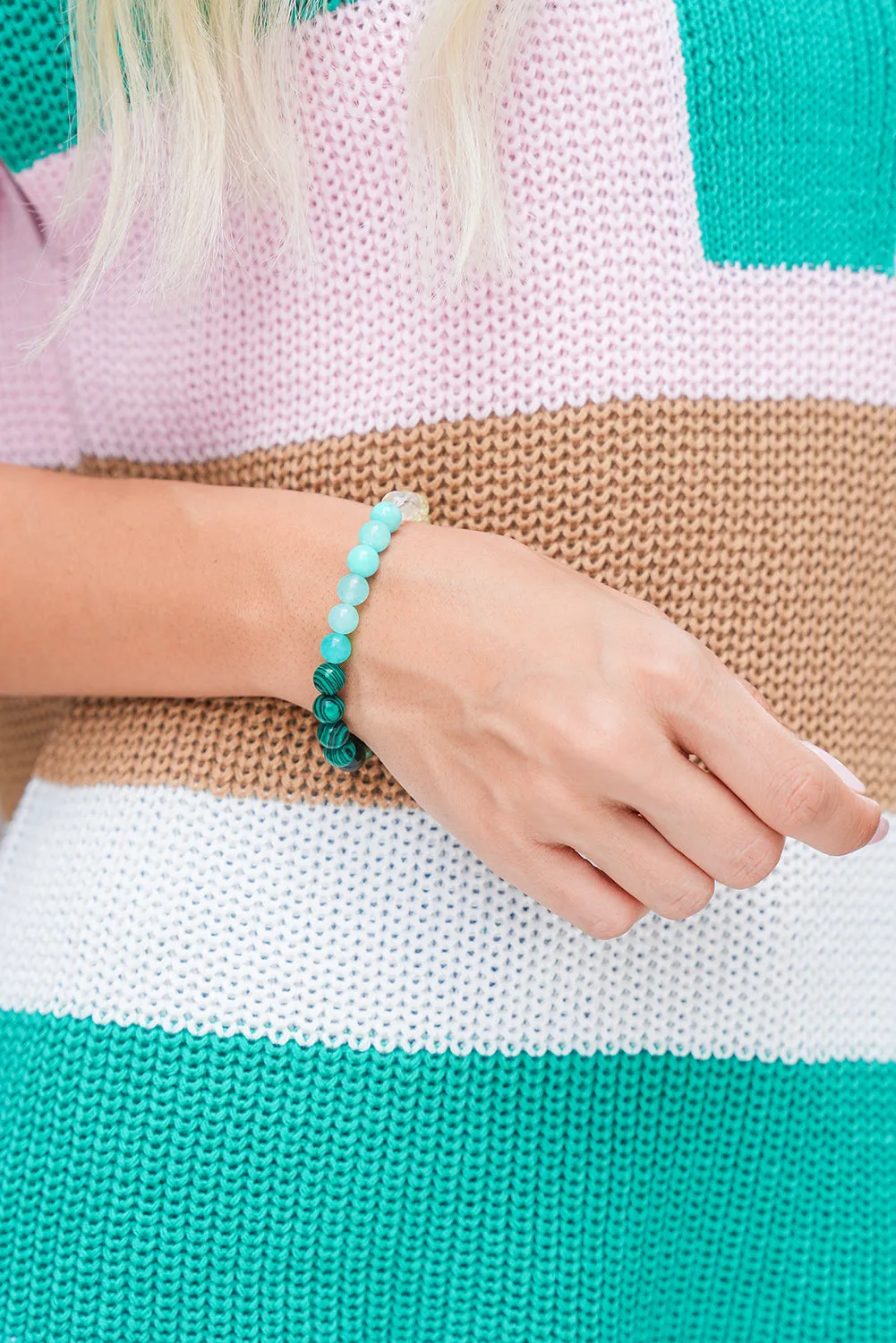 Threaded Pear Gemma Crystal Beaded Elastic Bracelet sold by Zulily product image thumbnail 2