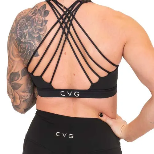 Constantly Varied Gear Butterfly Back Bra - All Black sold by Zulily product image thumbnail 2
