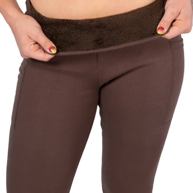 Constantly Varied Gear Fleece Lined Leggings - Chocolate made by Zulily