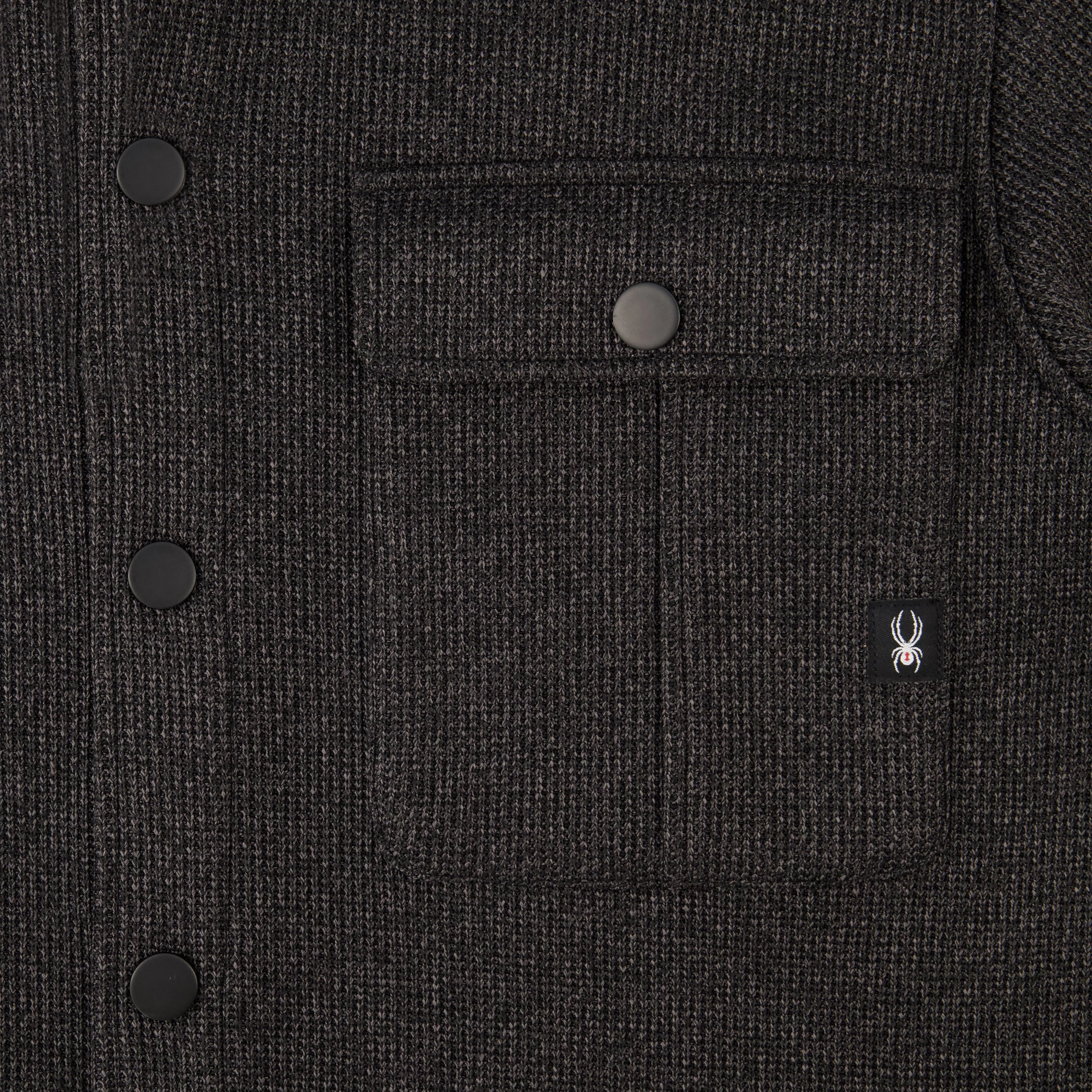 Spyder Men's Sweater Fleece Shacket - Pewter sold by Zulily product image thumbnail 4