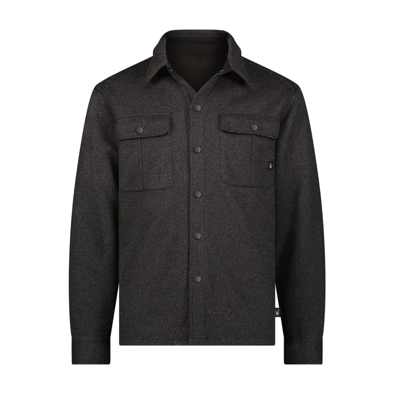 Spyder Men's Sweater Fleece Shacket - Pewter sold by Zulily