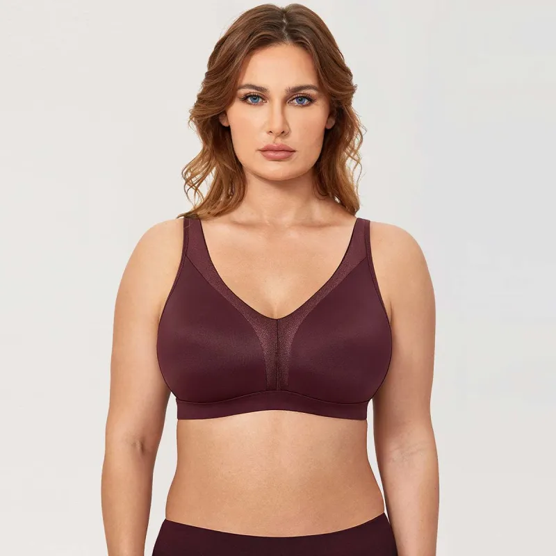 Extra Stretch Wireless Full Coverage Bra made by Zulily