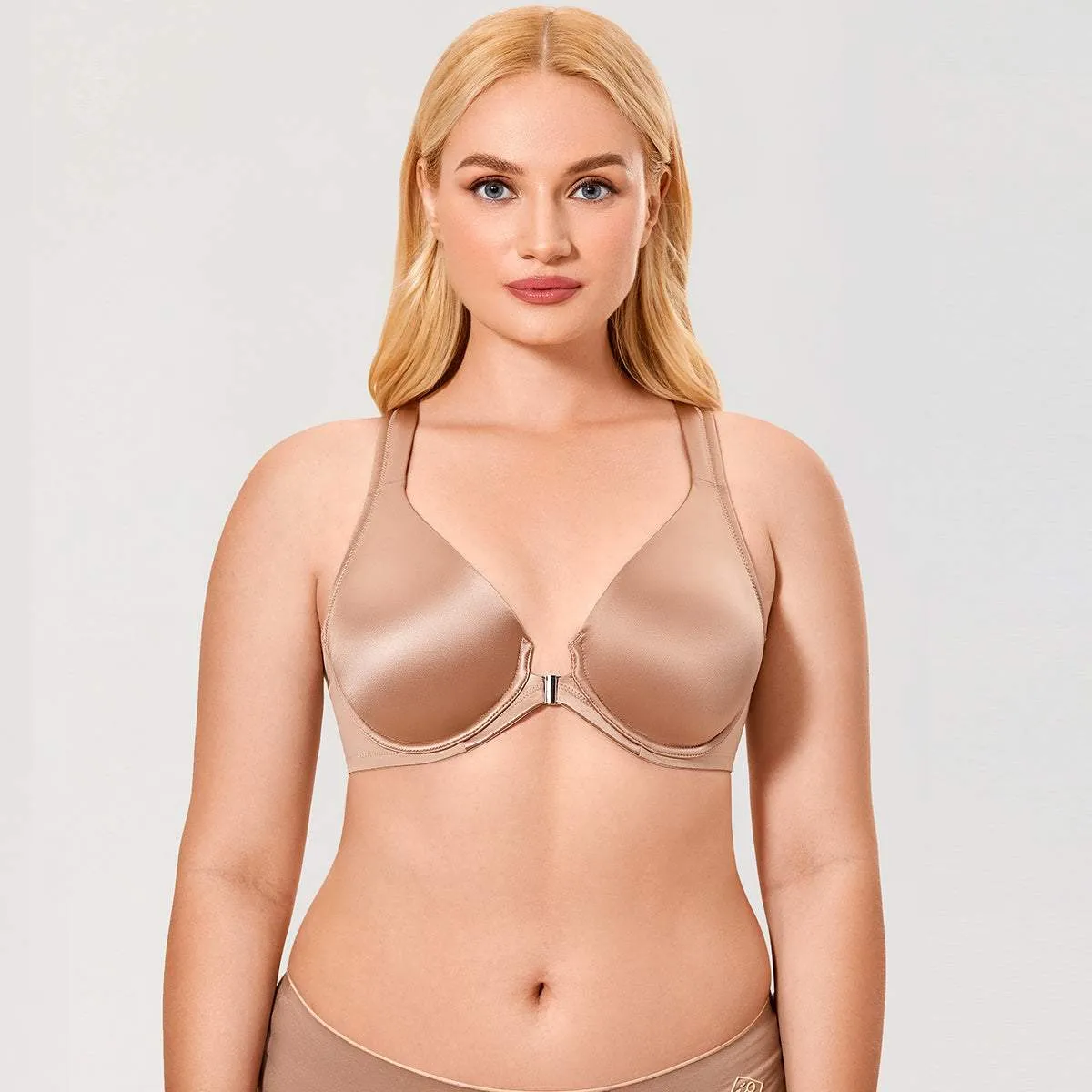 Front Closure T-Back Underwire Plunge Bra sold by Zulily