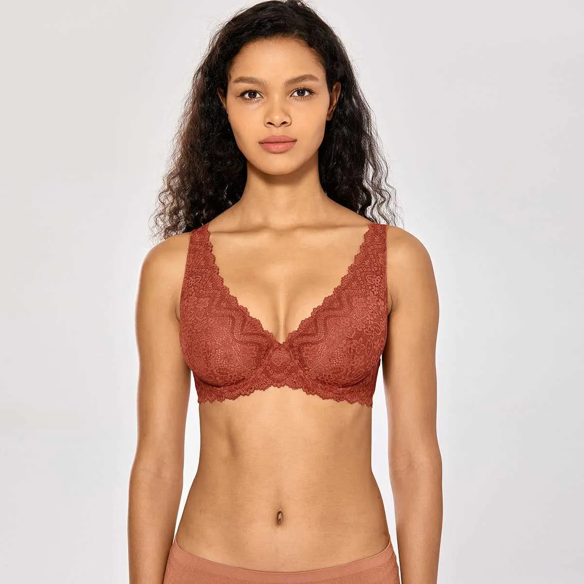 Lace Plunge Underwire Bra sold by Zulily product image thumbnail 5