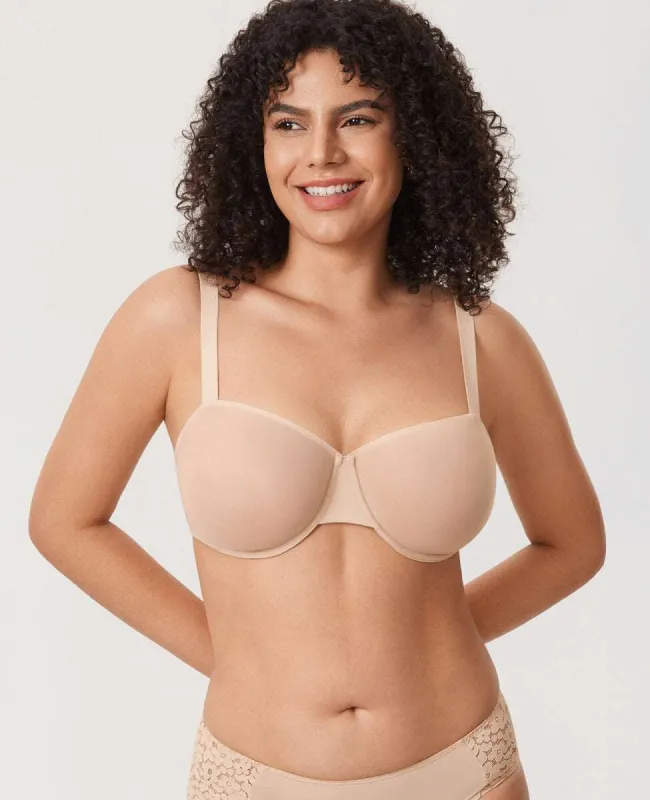 Cosnufy Sheer Mesh Balconette Bra made by Zulily