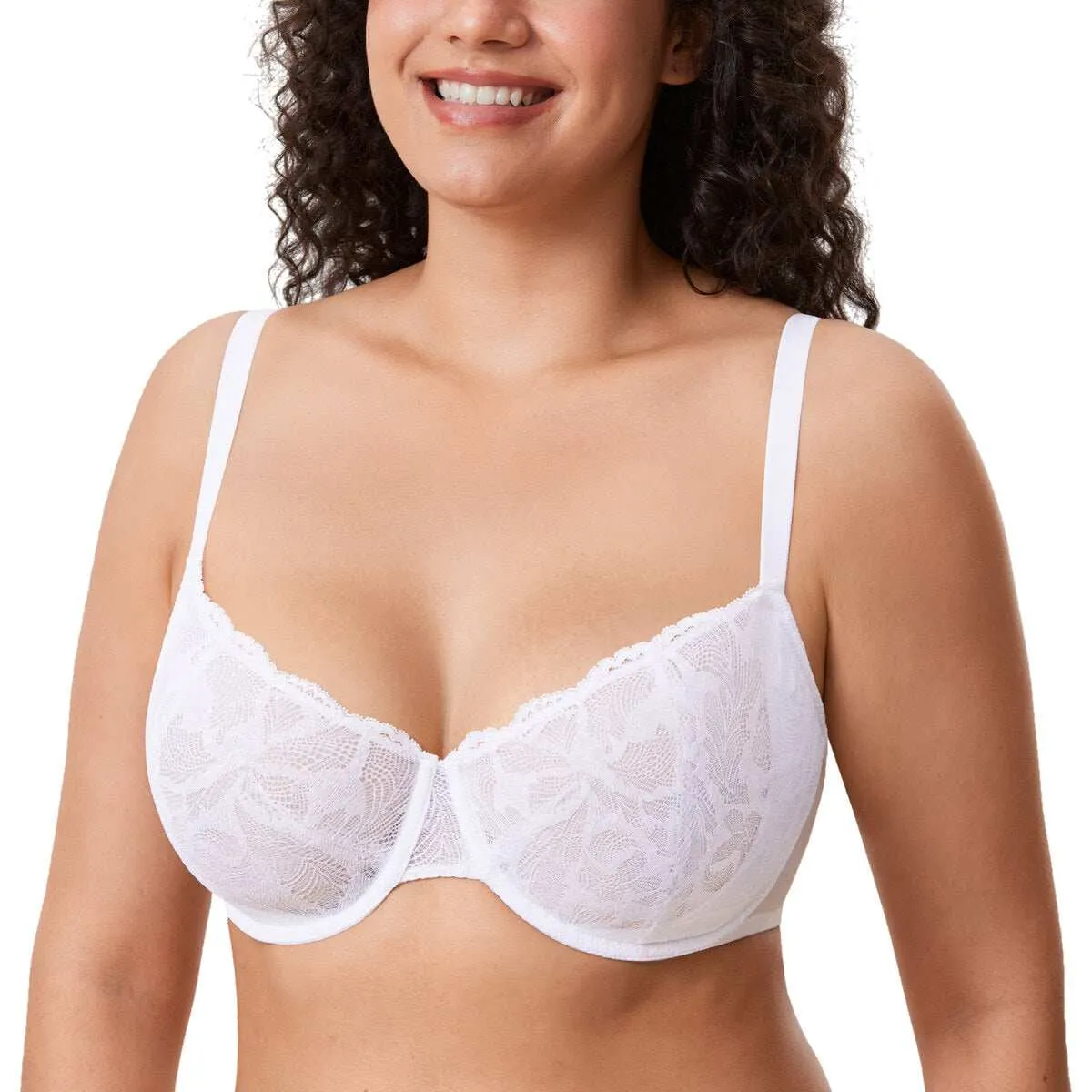 Plus Size Lace Balconette Underwire Bra sold by Zulily product image thumbnail 5