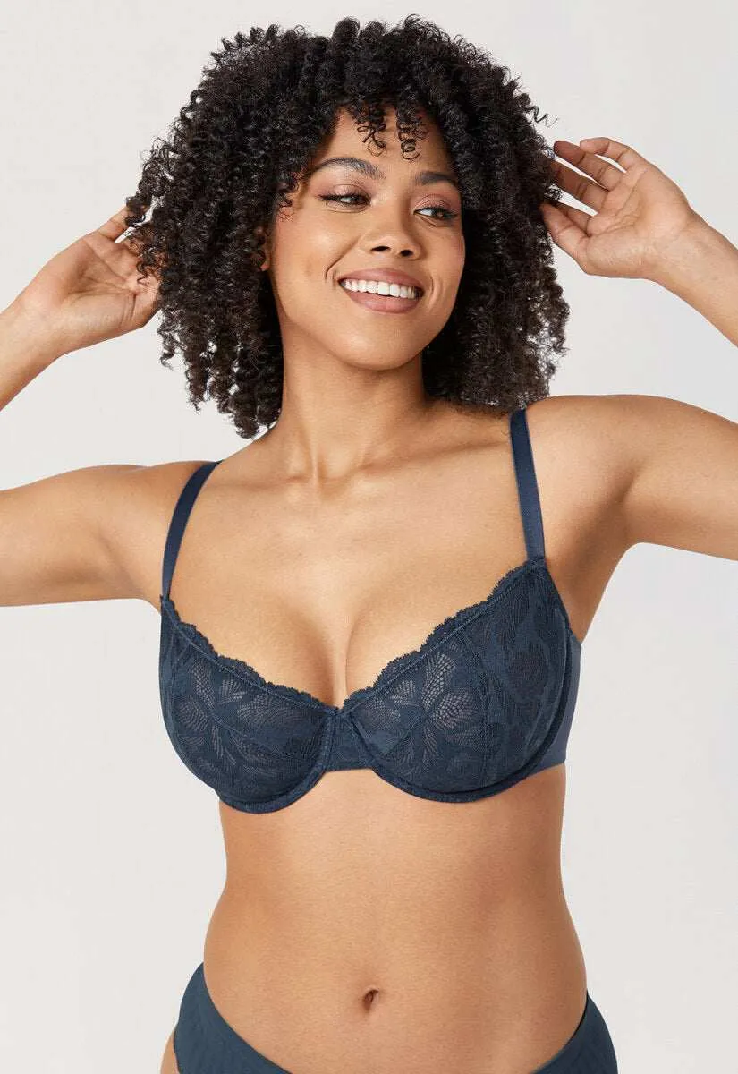 Plus Size Lace Balconette Underwire Bra sold by Zulily product image thumbnail 2