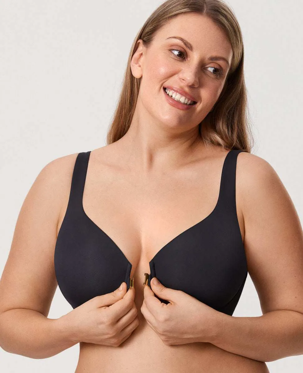 Ultra-Thin Confishape Front Closure Full Coverage Underwire Bra sold by Zulily product image thumbnail 5