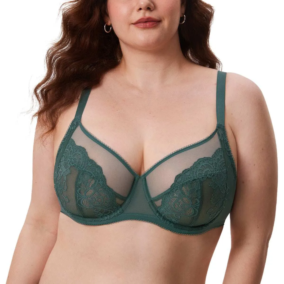 Ultra-Thin Lace Full Coverage Underwire Bra sold by Zulily