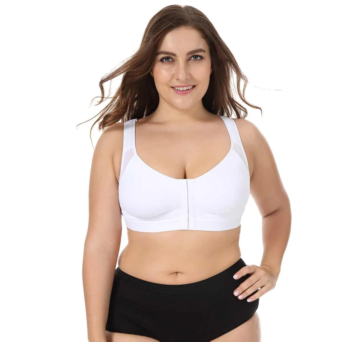 X-Back Posture Support Wireless Full Coverage Bra sold by Zulily product image thumbnail 4