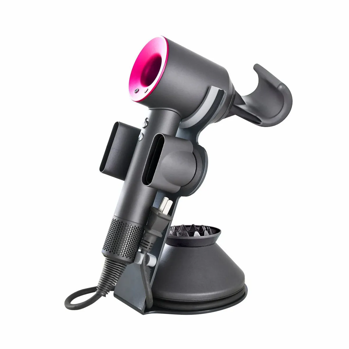 Dyson Supersonic Hair Dryer & Display Stand in Fuchsia/Iron sold by Zulily product image thumbnail 2