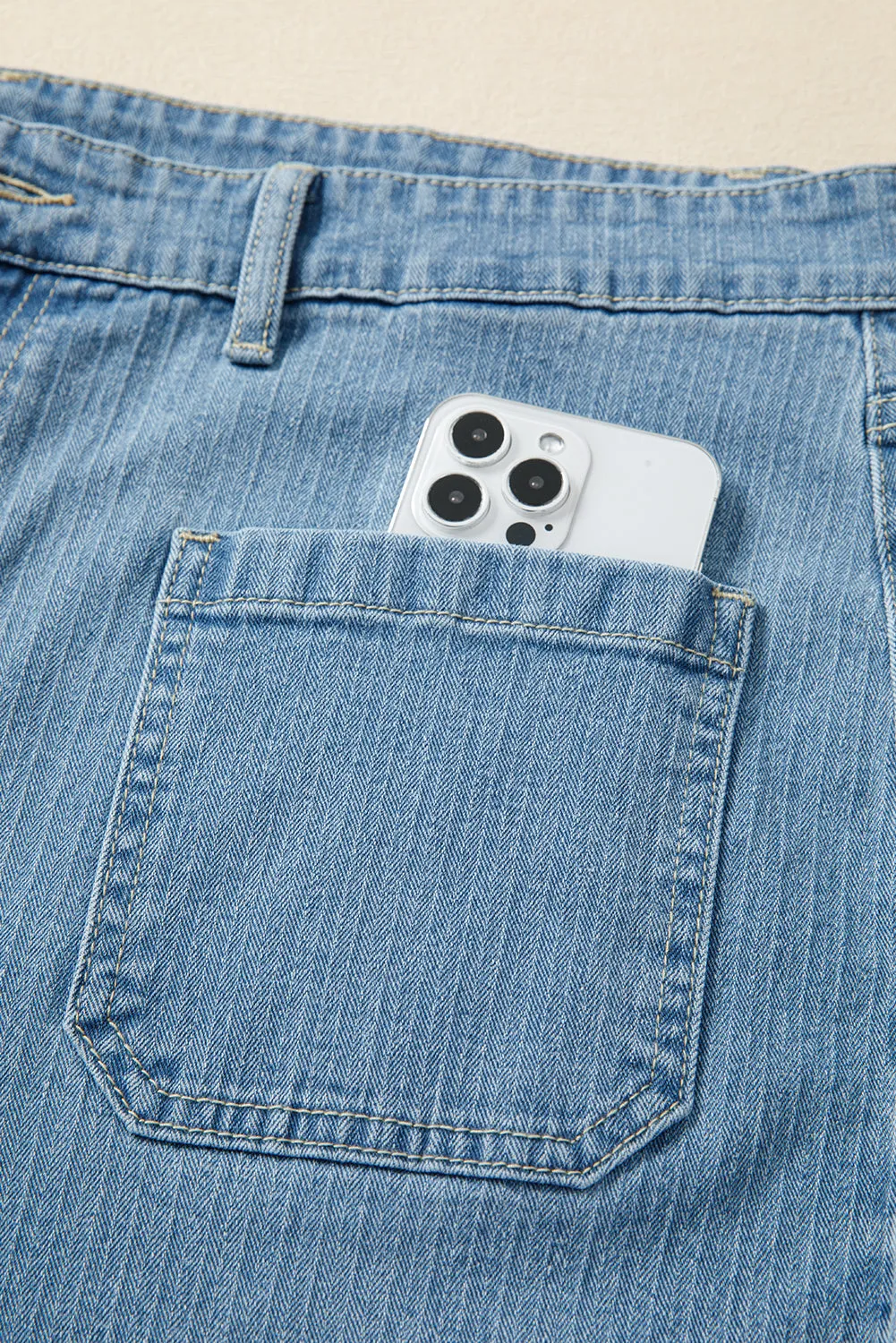 Threaded Pear Adelyn Textured Wide Leg PLUS Jeans sold by Zulily product image thumbnail 5