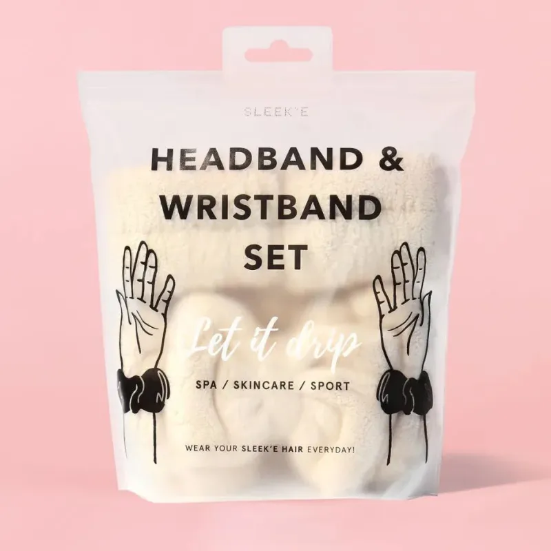 Let it Drip (Headband + Wristbands) Sand sold by Zulily
