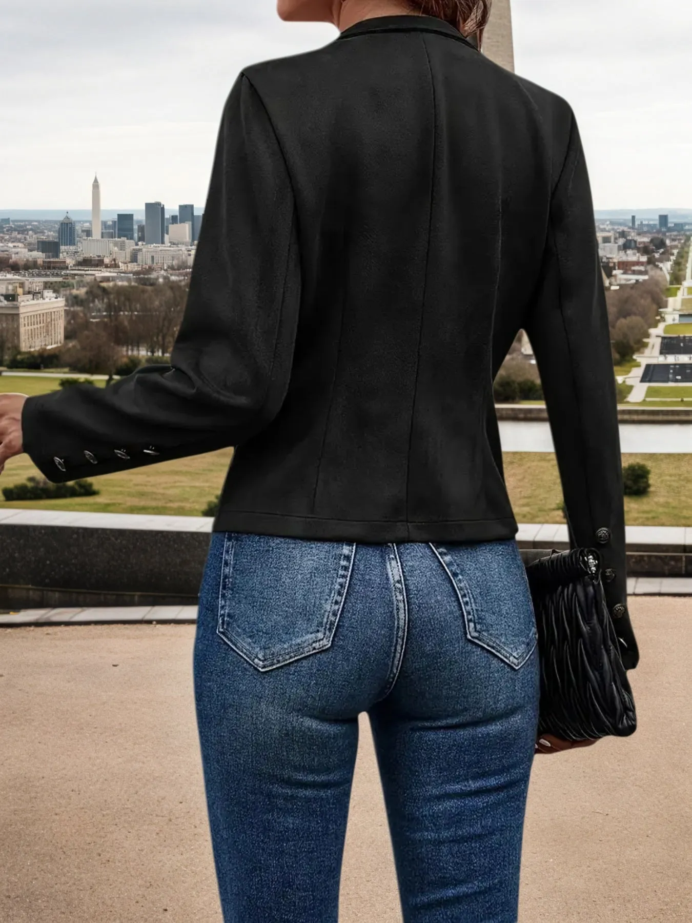 Women’s double breasted casual jacket sold by Zulily product image thumbnail 2